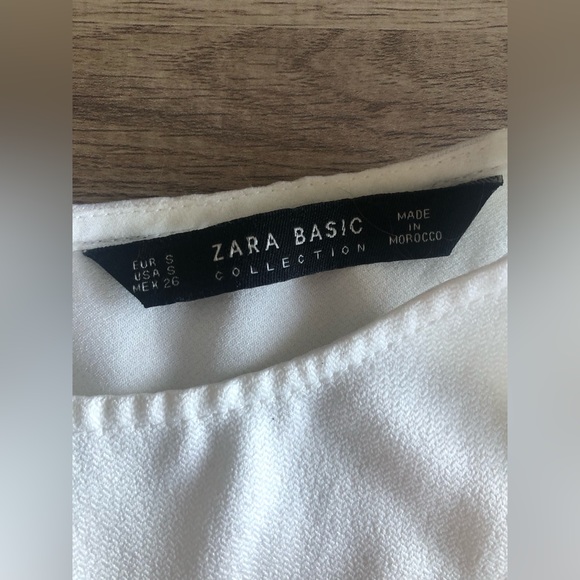 Zara white office top/cami - Picture 4 of 9